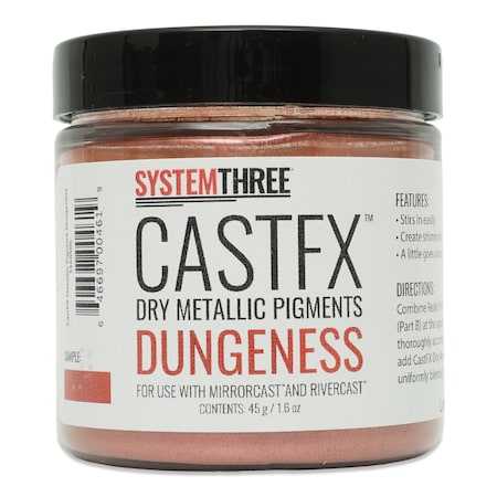 System Three Resins CastFX Dry Metallic Color Pigments, Dungeness, 45g 3166S06